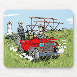 De Ratón Alfombrilla Willys jeep CJ2A