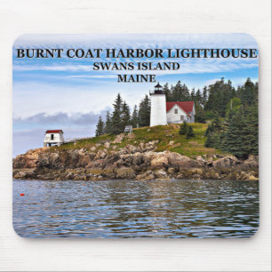 De Ratón Burnt Coat Harbor Lighthouse, Maine Alfombrilla pa