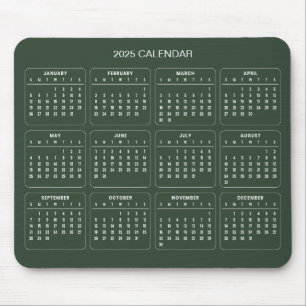 De Ratón Calendario 2025 simple pero elegante Alfombrilla