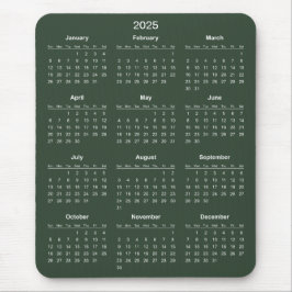 De Ratón Calendario 2025 simple pero elegante | Alfombrilla