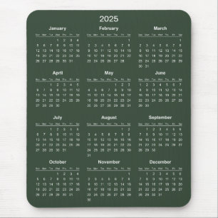 De Ratón Calendario 2025 simple pero elegante   Alfombrilla