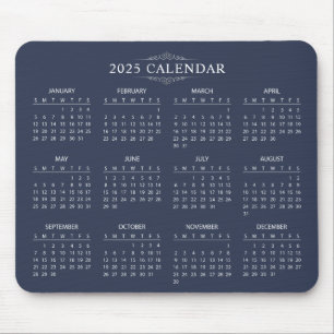 De Ratón Calendario 2025 simple pero elegante   Alfombrilla