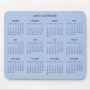 De Ratón Calendario 2025 simple pero elegante   Alfombrilla
