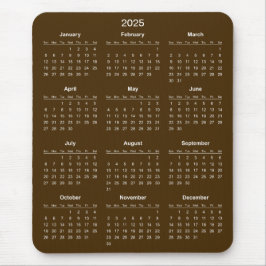 De Ratón Calendario 2025 simple pero elegante | Alfombrilla