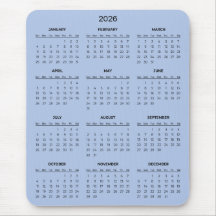 Calendario 2026 Simple pero Elegante | Alfombrilla