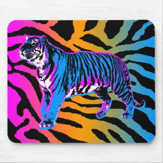 De Ratón Corey Tiger 80s Retro Tiger &  Rayas Alfombrilla d