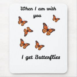 De Ratón Cuando Estoy Contigo Me Dan Mariposas Alfombrilla 