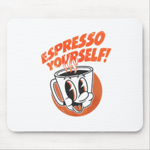De Ratón Exprésate con humor Amante del café Alfombrilla pa