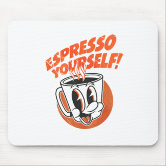 De Ratón Exprésate con humor Amante del café Alfombrilla pa