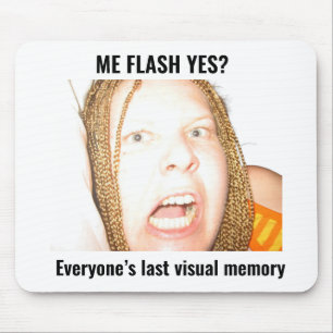 De Ratón ¿Me Flash Sí? Funny Cursed Meme Alfombrilla para r