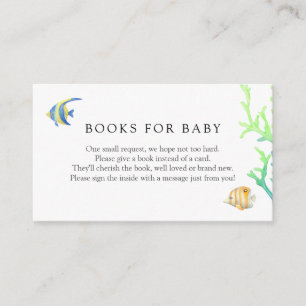 De Recepción Bajo la tarjeta Sea Ocean Books for Baby Enclosure