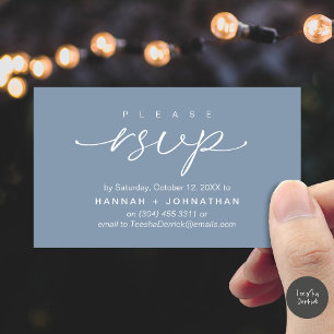De Recepción Boda romántica moderna invita tarjeta recordatoria