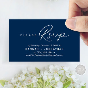 De Recepción Boda romántica moderna invita tarjeta recordatoria