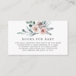 De Recepción Boho Rosa Libros Para Tarjeta Baby Shower Para Beb