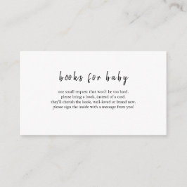 De Recepción DARCY Black White Books para la tarjeta del bebé