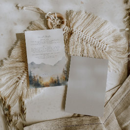 De Recepción Detalles del Boda forestal Insertar tarjeta