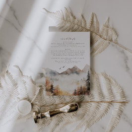 De Recepción Detalles del Boda Woodland Insertar tarjeta