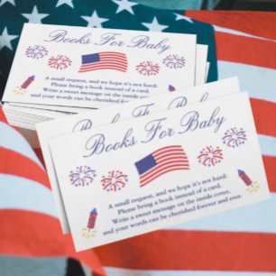 De Recepción Firecracker Patriotic Books Para La Tarjeta Baby S