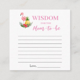 De Recepción Flamingo tropical reza con tarjeta Baby Shower