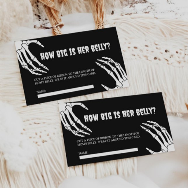 De Recepción Halloween Baby Shower Qué Grande Es Su Tarjeta Bel (Subido por el creador)