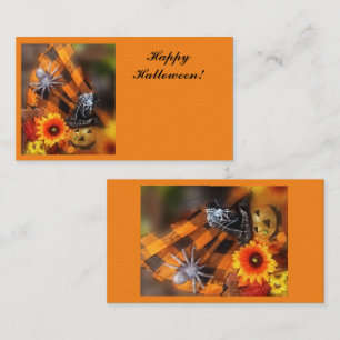 DE RECEPCIÓN HAPPY HALLOWEEN - TARJETA FLORISTA