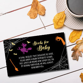 De Recepción Hocus Pocus Baby Shower Books para la tarjeta del 