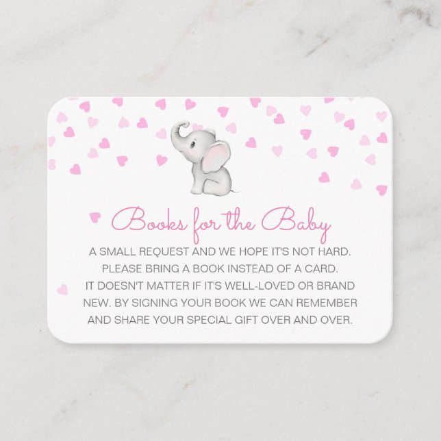 De Recepción Libros editables para la tarjeta Baby Insert (Anverso)