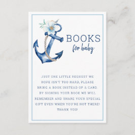 De Recepción Libros para tarjeta para bebé | Nautical Blue Anch