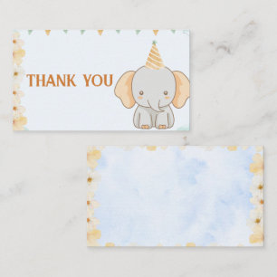De Recepción Little Peanut Dreams Elephant Gracias Tarjeta