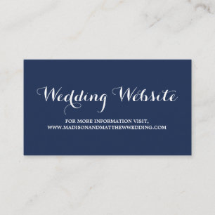 De Recepción Nautical Tarjeta web del boda