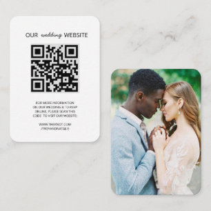 De Recepción Página web del boda Código QR Foto Tarjeta RSVP