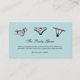 De Recepción Panty Game Panties Por favor Insertar Tarjeta