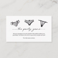 Panty Game Panties Por favor Insertar Tarjeta