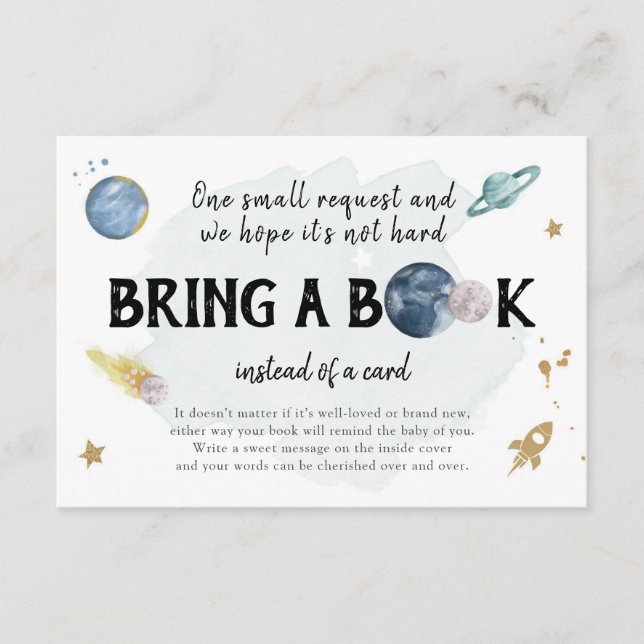 De Recepción Planetas del espacio exterior llevan una tarjeta d (Anverso)