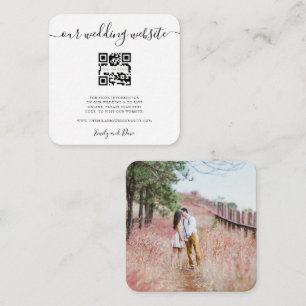 De Recepción Sitio web boda Insertar tarjeta QR CODE foto en la