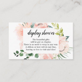 De Recepción Tarjeta Baby Shower Fleur Jolie Floral Display Sho