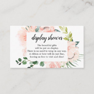 De Recepción Tarjeta Baby Shower Fleur Jolie Floral Display Sho