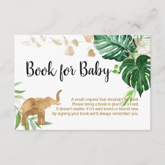 De Recepción Tarjeta Baby Shower Gold Safari para bebé
