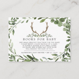 De Recepción Tarjeta Baby Shower Lumberjack Deer Books Para Beb