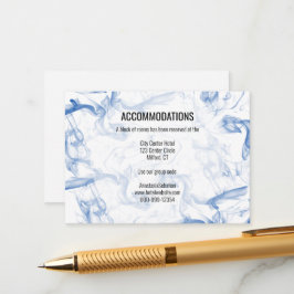 De Recepción Tarjeta Boda Blue Smokey Mist Accommodation