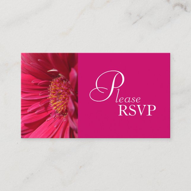 De Recepción Tarjeta Boda RSVP (Anverso)