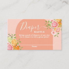 De Recepción Tarjeta Citrus Baby Shower Diaper Raffle