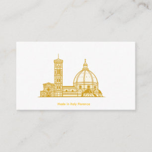 De Recepción Tarjeta Florencia Gold Duomo -Hecha en Italia 