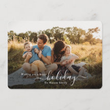 Tarjeta fotográfica navideña