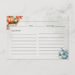 De Recepción Tarjeta Gourdegous Basic Recipe Card