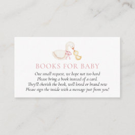 De Recepción Tarjeta insertable Silly Goose Pink Girl Books for
