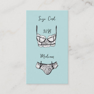 De Recepción Tarjeta Lingerie Shower Size Tarjeta Lingerie Blac