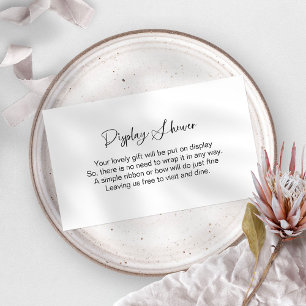 De Recepción Tarjeta minimalista para la ducha