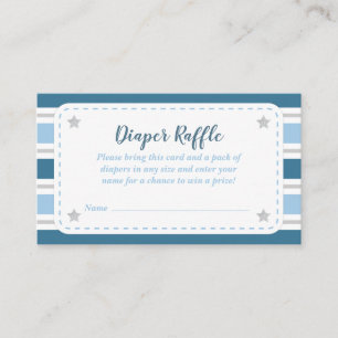 De Recepción Tarjeta Raffle Diaper para Boy Baby Shower