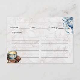 De Recepción Tarjeta recetaria básica matutina para navidades